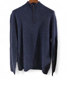 NWT Men's Rodd & Gunn Quarter-Zip Wool Sweater Size Large